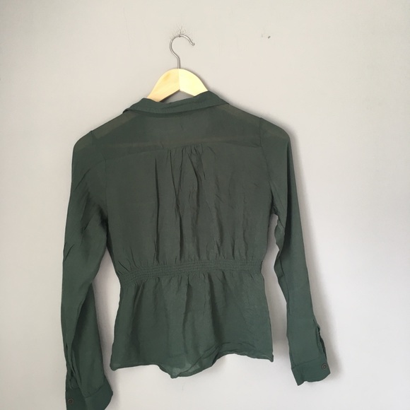 B.1 Mine green blouse - Picture 5 of 6